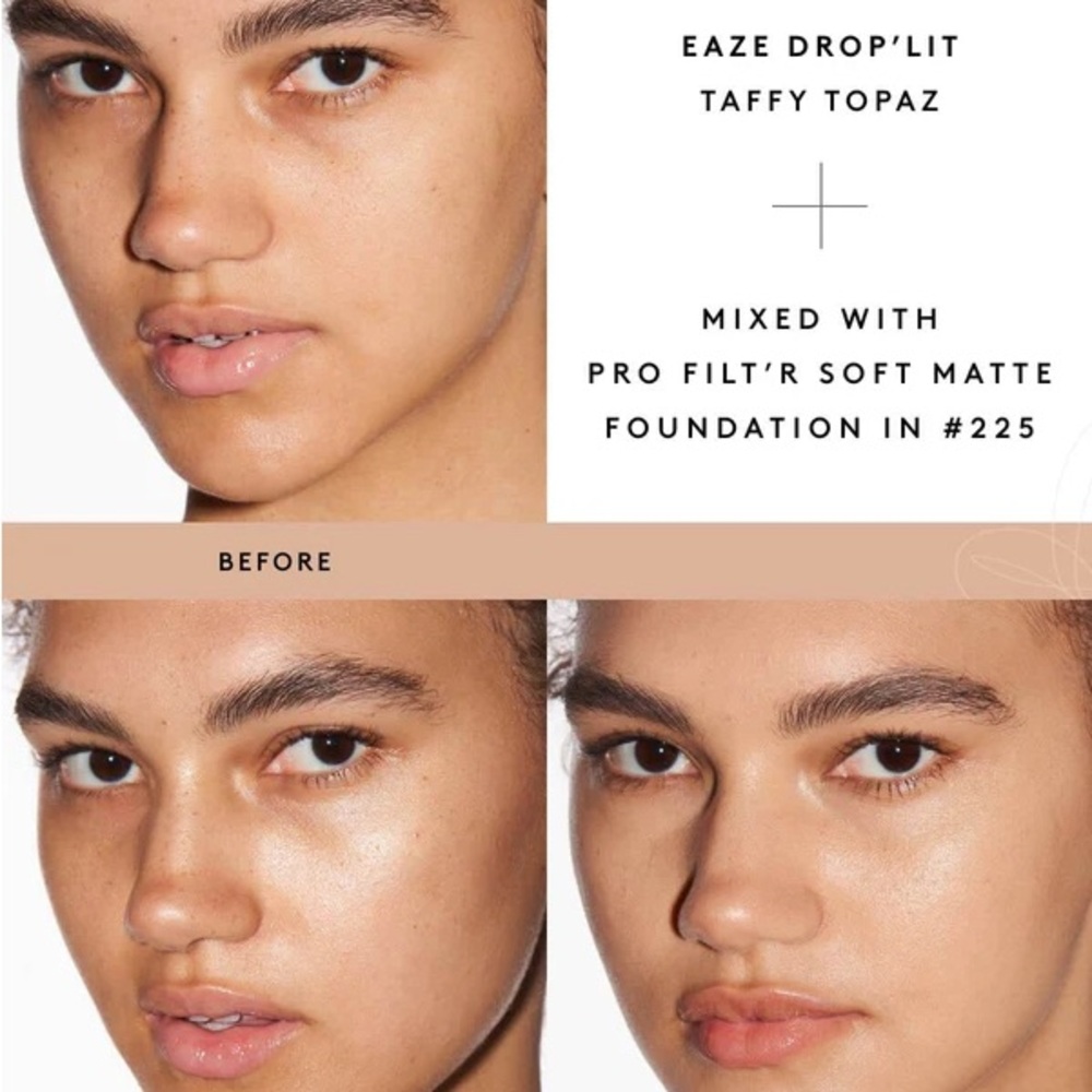 HPx3! Fenty Beauty Eaze Glow’Lit All-Over Glow Enhancer-Taffy Topaz. New! - Picture 11 of 13